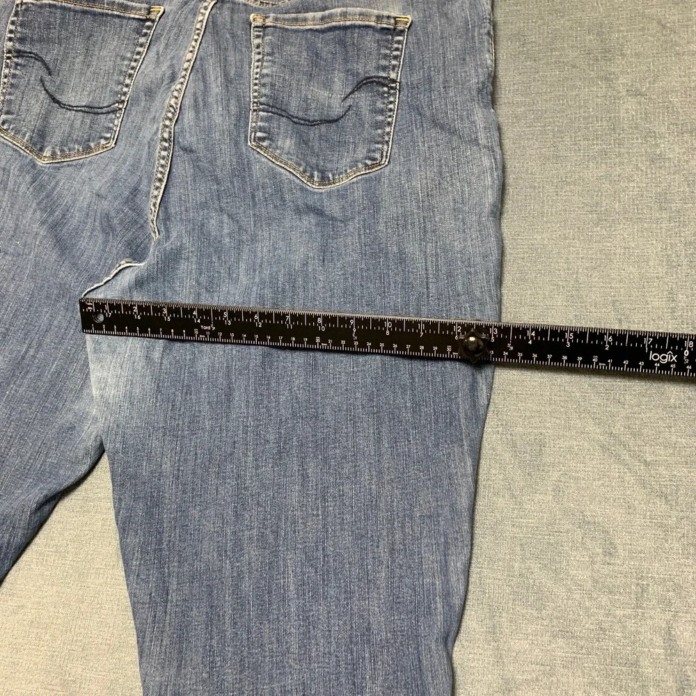 Levi's Signature Mid Rise Slim Jeans Men 36 Blue Denim Cotton Medium Wash Casual